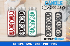 Dollar Tree Christmas Candle SVG | Vertical Designs Product Image 1