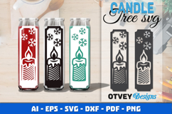 Dollar Tree Christmas Candle SVG | Vertical Designs Product Image 1