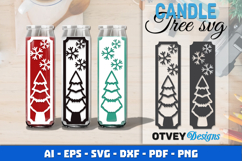 Dollar Tree Christmas Candle SVG | Vertical Designs Product Image 1