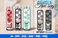 Dollar Tree Christmas Candle SVG | Vertical Designs Product Image 1