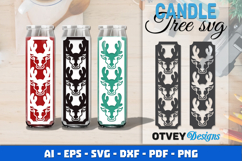 Dollar Tree Christmas Candle SVG | Vertical Designs Product Image 1