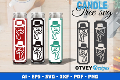 Dollar Tree Christmas Candle SVG | Vertical Designs Product Image 1