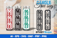 Dollar Tree Christmas Candle SVG | Vertical Designs Product Image 1