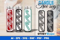 Dollar Tree Christmas Candle SVG | Vertical Designs Product Image 1