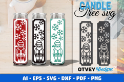 Dollar Tree Christmas Candle SVG | Vertical Designs Product Image 1