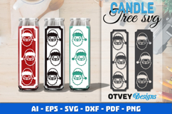 Dollar Tree Christmas Candle SVG | Vertical Designs Product Image 1