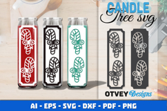 Dollar Tree Christmas Candle SVG | Vertical Designs Product Image 1