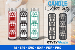 Dollar Tree Christmas Candle SVG | Vertical Designs Product Image 1