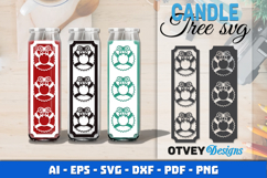 Dollar Tree Christmas Candle SVG | Vertical Designs Product Image 1