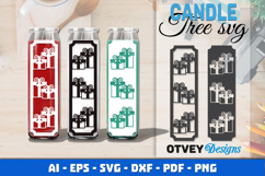 Dollar Tree Christmas Candle SVG | Vertical Designs Product Image 1