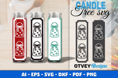 Dollar Tree Christmas Candle SVG | Vertical Designs Product Image 1