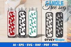 Dollar Tree Christmas Candle SVG | Vertical Designs Product Image 1