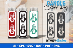 Dollar Tree Christmas Candle SVG | Vertical Designs Product Image 1