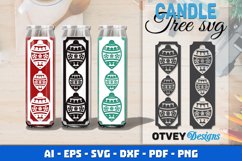 Dollar Tree Christmas Candle SVG | Vertical Designs Product Image 1