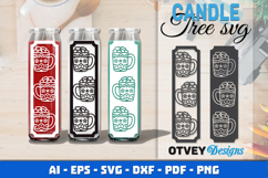 Dollar Tree Christmas Candle SVG | Vertical Designs Product Image 1