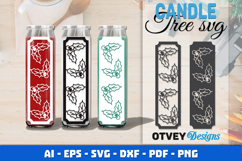 Dollar Tree Christmas Candle SVG | Vertical Designs Product Image 1