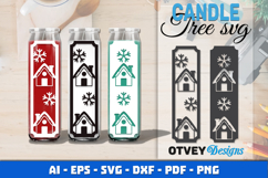 Dollar Tree Christmas Candle SVG | Vertical Designs Product Image 1