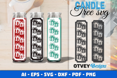 Dollar Tree Christmas Candle SVG | Vertical Designs Product Image 1