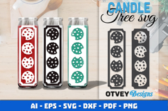 Dollar Tree Christmas Candle SVG | Vertical Designs Product Image 1