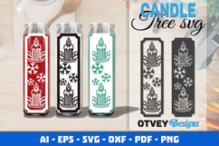 Dollar Tree Christmas Candle SVG | Vertical Designs Product Image 1