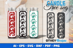 Dollar Tree Christmas Candle SVG | Vertical Designs Product Image 1