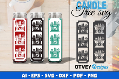 Dollar Tree Christmas Candle SVG | Vertical Designs Product Image 1