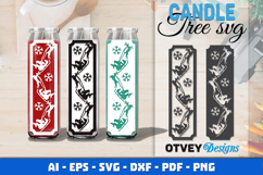 Dollar Tree Christmas Candle SVG | Vertical Designs Product Image 1