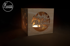 Christmas Candle Holder - Laser Cut File Product Image 5
