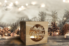 Christmas Candle Holder - Laser Cut File Product Image 4