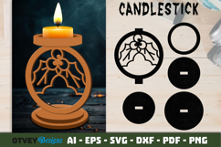 Christmas Candlestick Lasercut BUNDLES Product Image 4