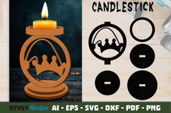 Christmas Candlestick Lasercut BUNDLES Product Image 3