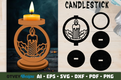 Christmas Candlestick Lasercut BUNDLES Product Image 4