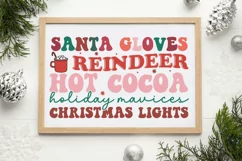 Santa gloves reindeer hot SVG, Retro Christmas SVG Design Product Image 2