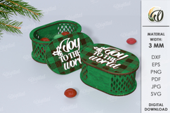 Christmas Candy Box Laser Cut. Candy Box SVG Product Image 1