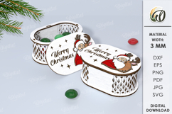 Christmas Candy Box Laser Cut. Candy Box SVG Product Image 1
