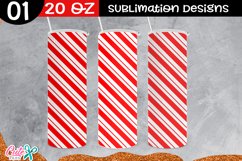 Christmas candy cane| Sublimation 20 Oz.Tumbler Product Image 1