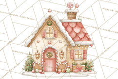 Pastel Candy Canes and Sweet Treats Clipart PNG, Pink Mint Product Image 2