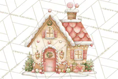 Pastel Candy Canes and Sweet Treats Clipart PNG, Pink Mint Product Image 2