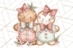 Pastel Candy Canes and Sweet Treats Clipart PNG, Pink Mint Product Image 3