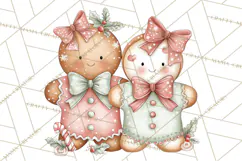 Pastel Candy Canes and Sweet Treats Clipart PNG, Pink Mint Product Image 3