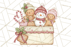 Pastel Candy Canes and Sweet Treats Clipart PNG, Pink Mint Product Image 5