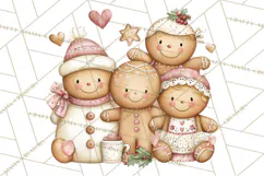 Pastel Candy Canes and Sweet Treats Clipart PNG, Pink Mint Product Image 3