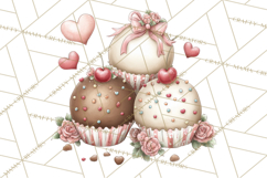 Pastel Candy Canes and Sweet Treats Clipart PNG, Pink Mint Product Image 3