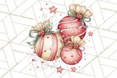 Pastel Candy Canes and Sweet Treats Clipart PNG, Pink Mint Product Image 4