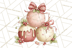 Pastel Candy Canes and Sweet Treats Clipart PNG, Pink Mint Product Image 5