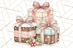 Pastel Candy Canes and Sweet Treats Clipart PNG, Pink Mint Product Image 3