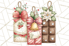 Pastel Candy Canes and Sweet Treats Clipart PNG, Pink Mint Product Image 4