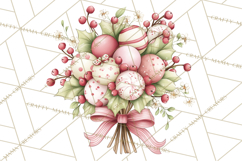 Pastel Candy Canes and Sweet Treats Clipart PNG, Pink Mint Product Image 4