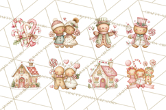 Pastel Candy Canes and Sweet Treats Clipart PNG, Pink Mint Product Image 5