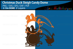 Christmas duck Sleigh candy dome Product Image 2